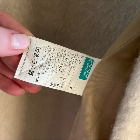 Wool/alpaca cream coat - Picture 2 of 4